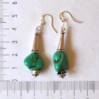 Bje 011 boucles oreilles egyptienne orientales turquoise 60mm 8gr argent925 2 