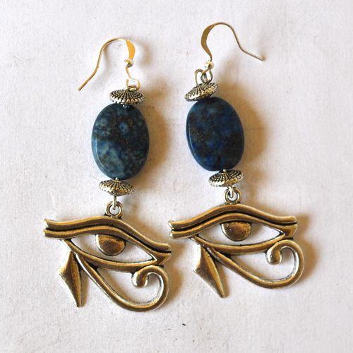 Bje 013 boucles oreilles egyptienne orientales lapis lazuli 70mm 14gr argent925 1