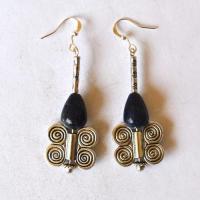 Bje 015 boucles oreilles egyptienne orientales lapis lazuli 60mm 11gr argent925 4 