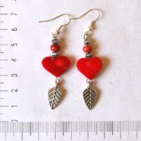 Bje 020 boucles oreilles egyptienne orientales corail 70mm 15gr argent925 2