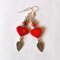 Bje 020 boucles oreilles egyptienne orientales corail 70mm 15gr argent925 3