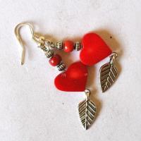 Bje 020 boucles oreilles egyptienne orientales corail 70mm 15gr argent925 5