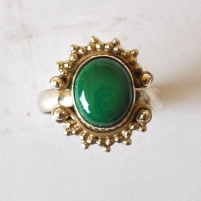 Bje 035 bague egyptienne turquoise t62 8x12mml argent ethnique orientales egyptiennes 7gr 1