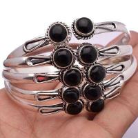 Bje 041 bracelet torque 11gr onyx noir 2x8mm egypte ancienne argent 925 3 