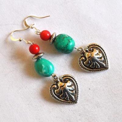 Bje 052 boucles oreilles egyptienne lotus 60mm 12x10mm argent 3