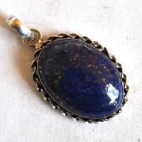 Bje 061 pendentif6pendant egyptien lapis lazuli 50mm 22x30mm argent 1 