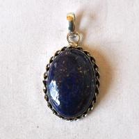 Bje 061 pendentif6pendant egyptien lapis lazuli 50mm 22x30mm argent 3 