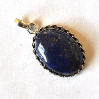 Bje 061 pendentif6pendant egyptien lapis lazuli 50mm 22x30mm argent 4 