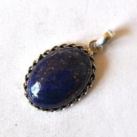 Bje 061 pendentif6pendant egyptien lapis lazuli 50mm 22x30mm argent 5 