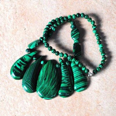 Bje 062 collier parure malachite achat vente bijou argent 925 1 