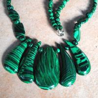 Bje 062 collier parure malachite achat vente bijou argent 925 3 