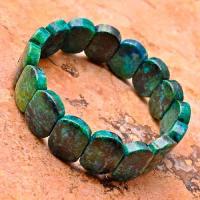 Bje 063 bracelet 32gr malachite verte 15x18mm achat vente bijoux argent 925 ethnique 2 