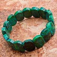 Bje 063 bracelet 32gr malachite verte 15x18mm achat vente bijoux argent 925 ethnique 3 