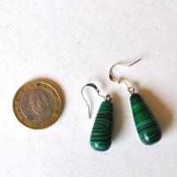 Bje 073 boucles oreilles egyptienne pendant malachite 10x20mm 7gr 3