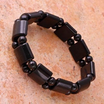 Bra 002a bracelet gothique 26gr onyx noir achat vente