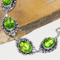 Bra 003b bracelet peridot 22gr 10x15mm achat vente bijou ethnique argent 925