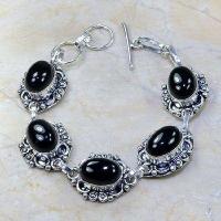 Bra 005a bracelet gothique onyx noir 28gr achat vente bijou argent 925