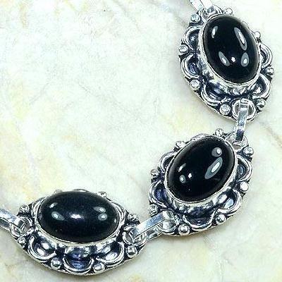 Bra 007a bracelet gothique onyx noir 24gr achat vente bijou argent 925