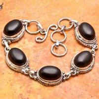 Bra 016d bracelet onyx noir 10x14mm 20gr argent 925