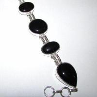 Bra 017a bracelet onyx noir 43gr 20x30mm achat vente bijou argent 925