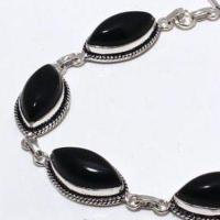 Bra 019c bracelet onyx noir 19gr 10x20mm achat vente bijou ethnique argent 925