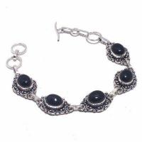 Bra 022d bracelet onyx noir 19gr 10x15mm achat vente bijou ethnique argent 925