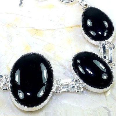 Bra 025a bracelet 30gr onyx noir 20x30mm bijou 1900 art deco achat vente