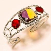 Bra 029c bracelet torque ametrine bolivie grenat achat vente bijou argent 925