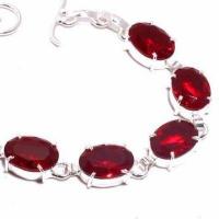 Bra 032a bracelet grenat 13gr 10x15mm achat vente bijou ethnique argent 925