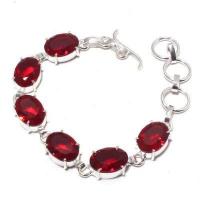 Bra 032b bracelet grenat 13gr 10x15mm achat vente bijou ethnique argent 925