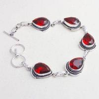 Bra 037d bracelet grenat 10x15mm 17gr achat vente bijou ethnique argent 925