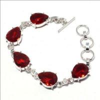 Bra 042d bracelet grenat 15gr poire 10x15mm achat vente bijou ethnique argent 925