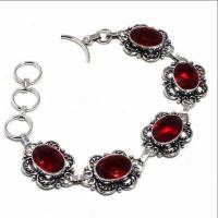 Bra 043c bracelet grenat 18gr 10x15mm achat vente bijou ethnique argent 925