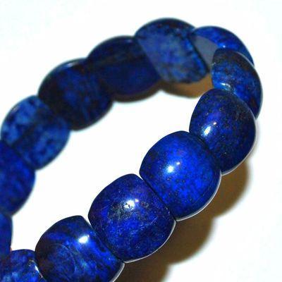 Bra 053a bracelet lapis lazuli afghanistan 14x18mm 50gr