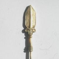 Brz 001 stylet bronze antique grec gallo romain 43gr 150x25x4mm 2 jpg