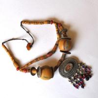 Bty 001 collier parure turkmen yemen 40cm 135gr perles 30mm argent ethnique 3 