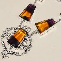 Col 014a collier sautoir parure ametrine bolivie achat vente bijou monture argent 925