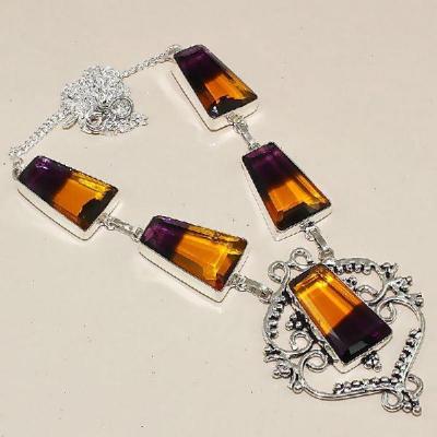 Col 014b collier sautoir parure ametrine bolivie achat vente bijou monture argent 925