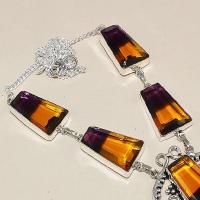 Col 014c collier sautoir parure ametrine bolivie achat vente bijou monture argent 925