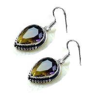 Col 015c collier boucles oreilles ametrine 40gr 14x20mm achat vente bijou monture argent 925