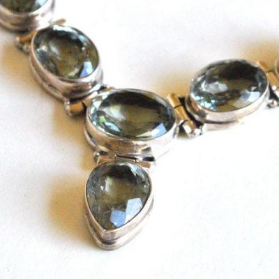 Col 077 collier topaze blanche 20x40mm 39gr 48cm ethnique 2