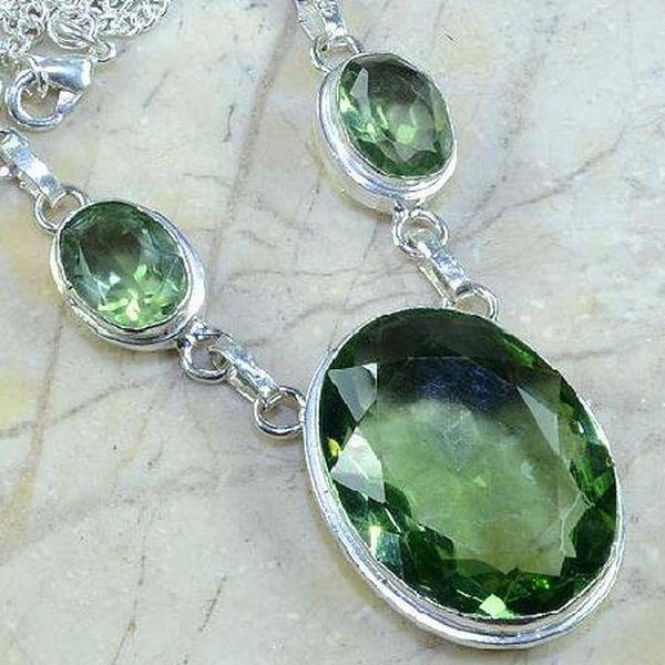 Col 079 collier parure sautoir amethyste 1900 verte bijou achat vente argent 925 3