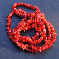 Col 082 collier sautoir corail 4x8mm 38gr vente loisirs creatifs 90cm ethnique 2 