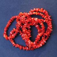 Col 082 collier sautoir corail 4x8mm 38gr vente loisirs creatifs 90cm ethnique 3 