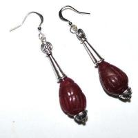 Kit 010d boucles oreilles rubis 11gr 60mm 12x18mm