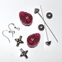 Kit 011c kit 011 boucles oreilles rubis 17gr 60mm 14x20mm