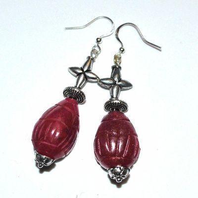 Kit 011a kit 011 boucles oreilles rubis 17gr 60mm 14x20mm