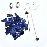 Kit 013d kit boucles oreilles lapis lazuli 11gr 60mm
