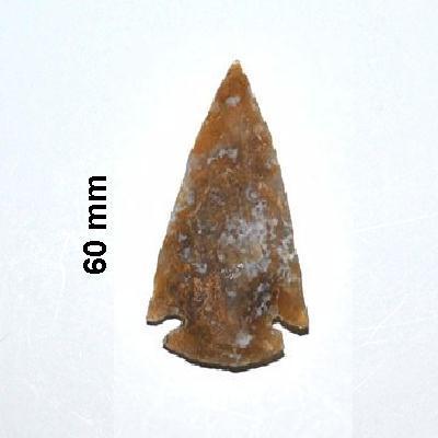 Lot 1 60mm pointe de fleche en silex taille prehistorique