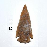 Lot 1 70mm pointe de fleche en silex taille prehistorique